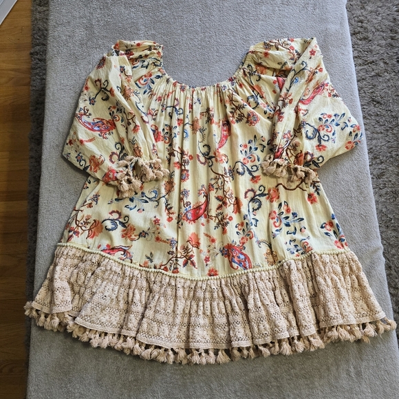 Mira boho oversized paisley tunic size small - Picture 8 of 13